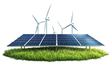 Renewable energy with wind and solar power
