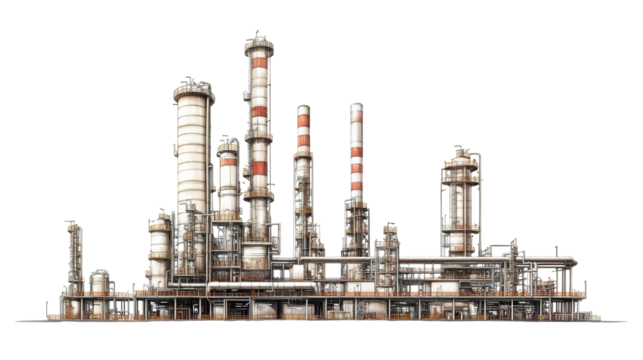 Heavy crane lifting construction materials
