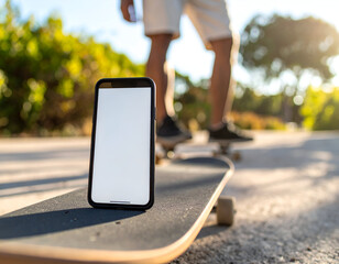 Smartphone on a Skateboard A Gen Z Trick Firefly Close-up