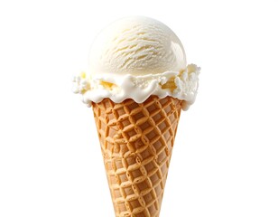 Vanilla ice cream cone
