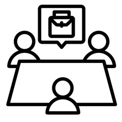Investor Meeting  Icon Element For Design