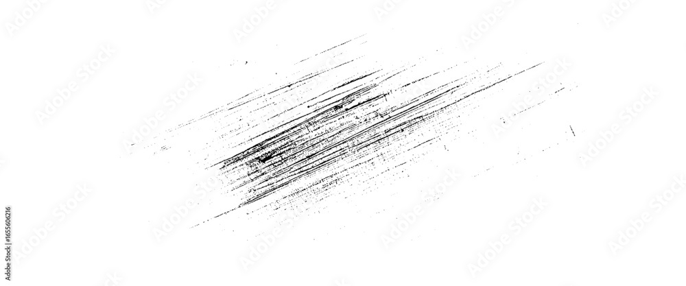 Poster vector minimal black scratch brush pattern on white background