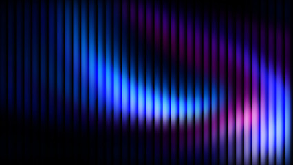 Blue and purple gradient with a glass effect on a black background, a futuristic look featuring cool glow, soft waves, and transparent layers that create a sense of motion