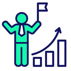 Fast Success Path  Icon Element For Design