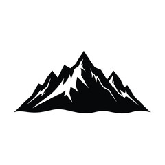 Flowing Ridge Mountain Vector Silhouette 