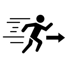Fast Track Path  Icon Element For Design