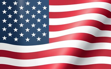 Fototapeta premium Memorial Day with American Flag Background Banner. Vector Illustration. U.S. Flag. United States Flag. High quality