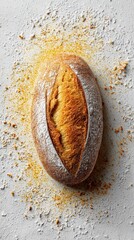 Freshly Baked Bread Loaf
