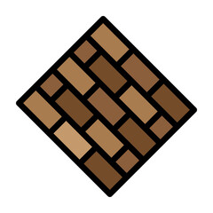 Floor Tiling Vector Filled Icon Design