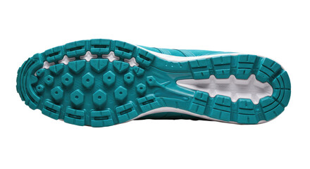 Obraz premium Detailed View of the Sole of a Running Shoe.