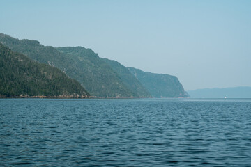 Distant Coastal Cliffs and Clear Blue Waters in Perfect Harmony