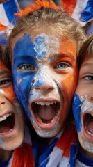 Kids with Painted Faces