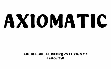 font bold ,modern simple futuristic font alfabet