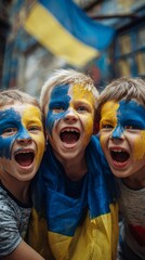 Kids with Painted Faces