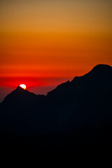Sunrise from Rysy in the Tatra Mountains