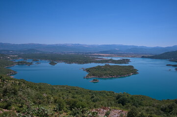 Obraz premium Slano Lake in Niksic field, Montenegro