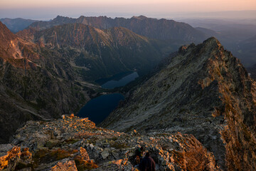 Sunrise from Rysy in the Tatra Mountains