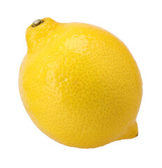 ripe lemon fruit isolated, transparent PNG, PNG format, cut out, single