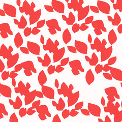 Seamless red hearts vector pattern, a vibrant love illustration perfect for textile, decoration, and Valentine's Day backgrounds