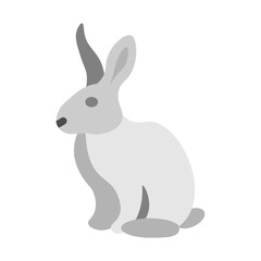 Obraz premium Rabbit Vector Flat Icon Design