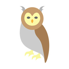 Owl Vector Flat Icon Design