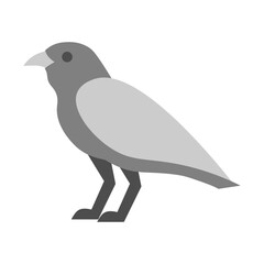 Crow Vector Flat Icon Design