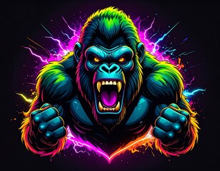 Fierce gorilla graphic design