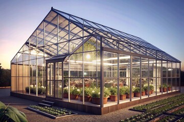 Fototapeta premium green house concept