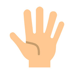 Hand Vector Flat Icon Design