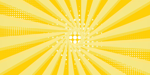 yellow starburst with halftone.