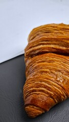 Close-Up Shot of a Freshly Baked Croissant
