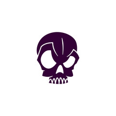 Fototapeta premium vector of silhouette stickers on the theme of halloween ghost skull and pumpkin witch