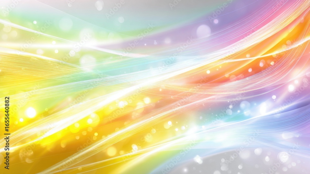 Poster bold and dynamic light trails of various colors intertwine, creating a mesmerizing visual effect. th