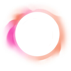 Orange Pink Circle Frame Gradient Overlay with Soft Blur Border