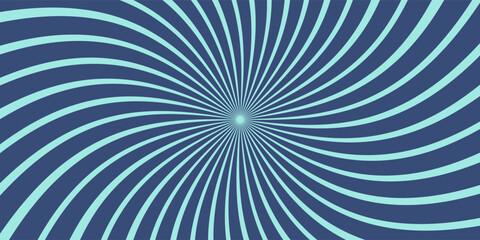 Abstract Blue Green Radial Burst Geometric Background Pattern.