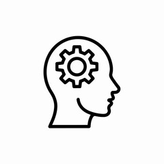 human head with gears