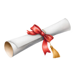 back to school,  Graduation Scroll & Success: A beautifully detailed image of a rolled-up diploma tied with a red ribbon and a golden tassel.