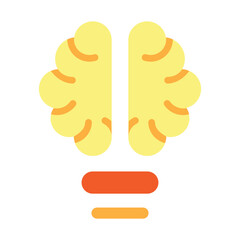 Brainstorming Vector Flat Icon Design