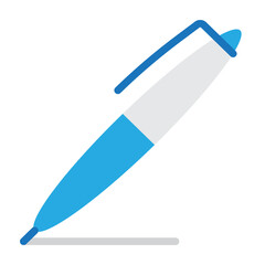 Copywriting Pen Vector Flat Icon Design