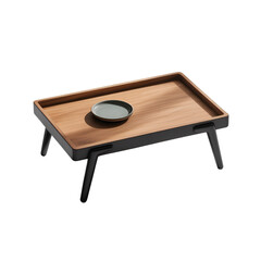 wooden table isolated on white background