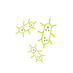 salmonella bacteria outline
