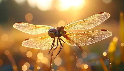 Golden Hour Dragonfly Meadow.