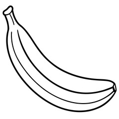Flat design vector of a banana with white background