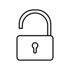 Padlock Icon Vector Illustration Logo Template