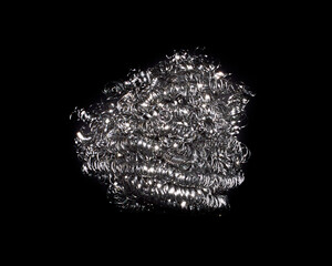 wire isolated on black background