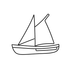 outline of the ship