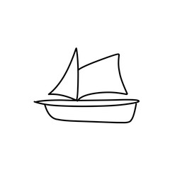 outline of the ship