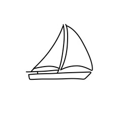 outline of the ship