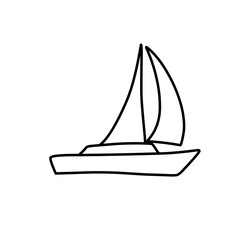 outline of the ship