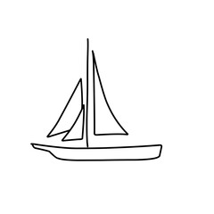 outline of the ship